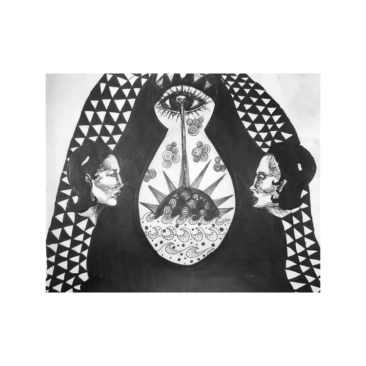 Twin Gaze original artwork by AnnaSofia