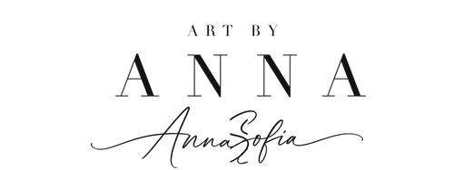 Art by Anna logo with AnnaSofia signature dark